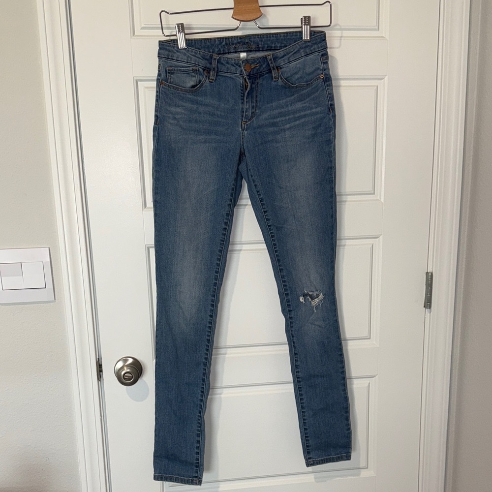 chip&pepper syd medium wash skinny jeans size 27